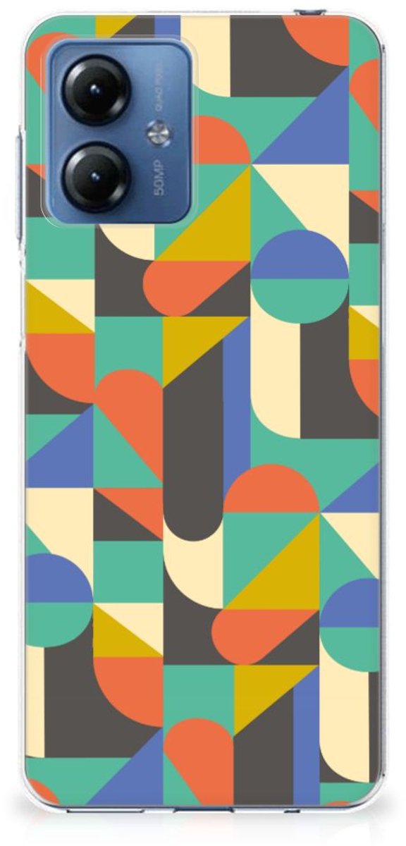 Motorola Moto G14 TPU bumper Funky Retro
