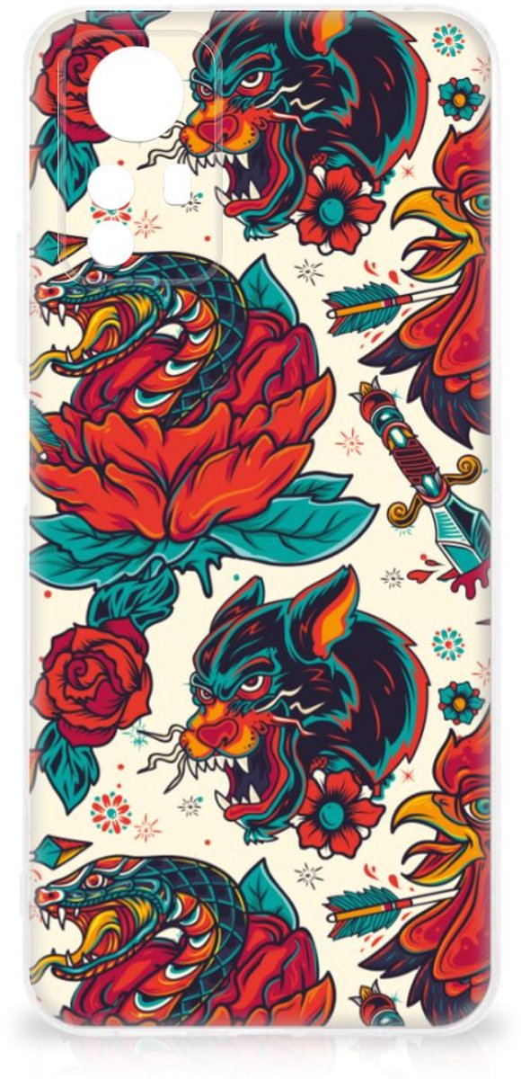 Siliconen Hoesje met foto voor Xiaomi Redmi Note 12S Old Skool