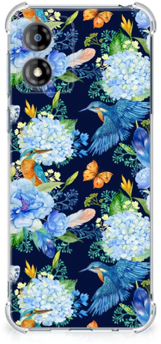 Case Anti-shock voor Motorola Moto E13 IJsvogel