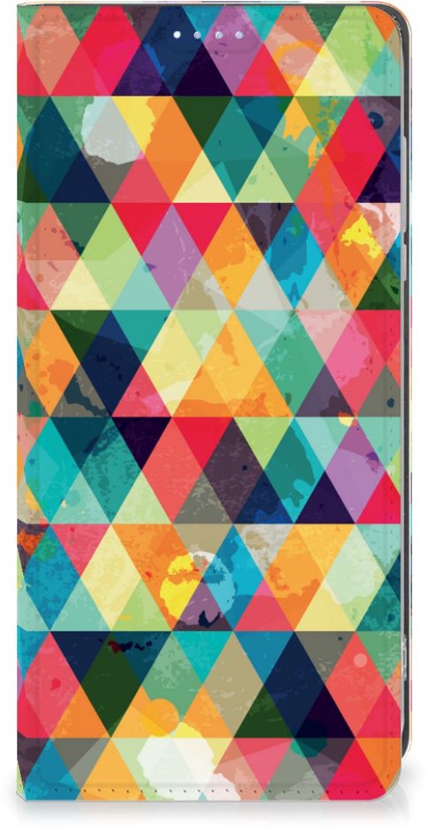 Motorola Moto G84 Hoesje met Magneet Geruit