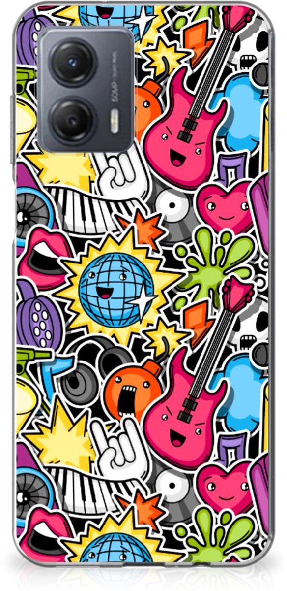 Motorola Moto G53 Silicone Back Cover Punk Rock