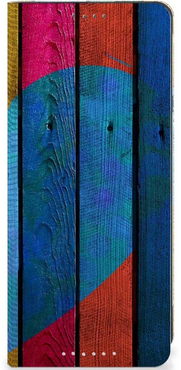 Sony Xperia 5 V Book Wallet Case Wood Heart - Cadeau voor je Vriend