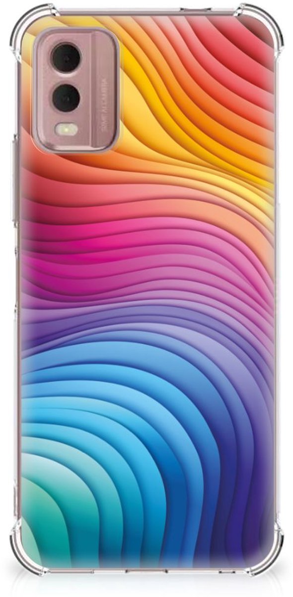 Shockproof Case voor Nokia C32 Regenboog