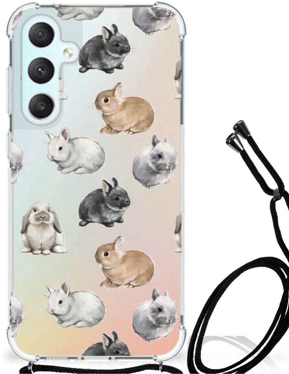 Case Anti-shock voor Samsung Galaxy S23 FE Konijntjes