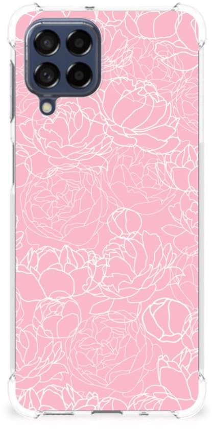 Coque Samsung Galaxy M53 Fleurs White