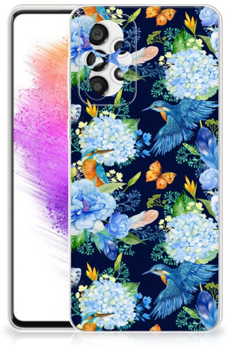 Hoesje maken voor Samsung Galaxy A73 5G Watercolor Paars