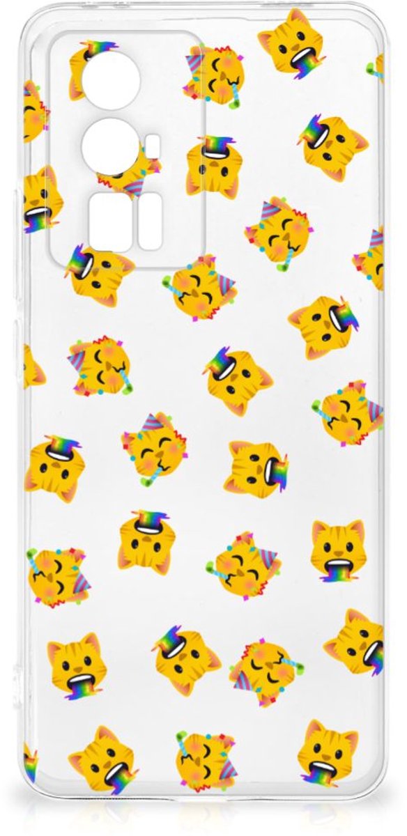 TPU bumper voor Xiaomi Poco F5 Pro Katten Emojis