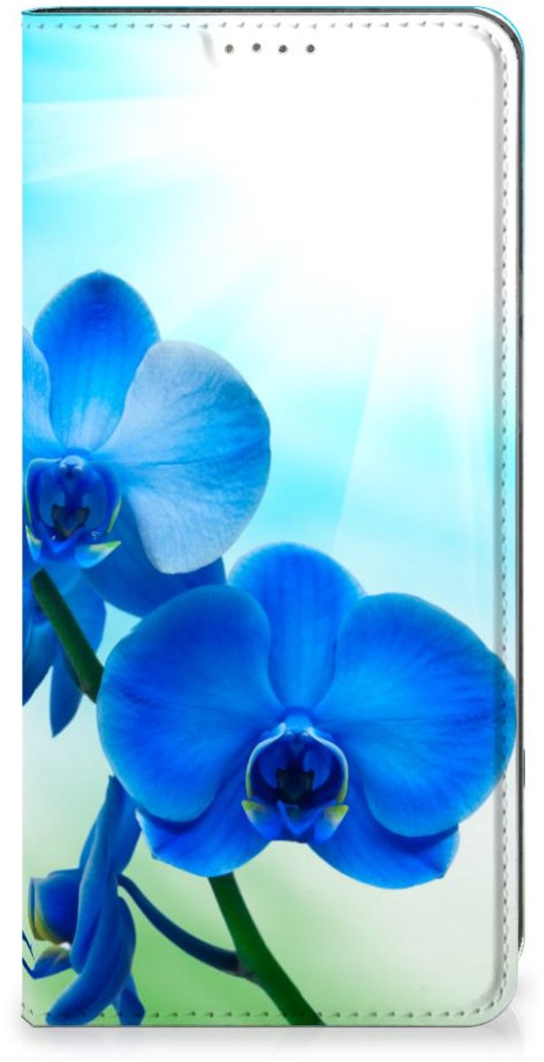 Google Pixel 7 Pro Smart Cover Orchidee Blauw - Cadeau voor je Moeder