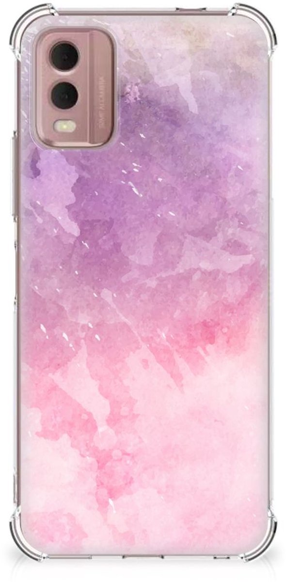 Back Cover Nokia C32 Pink Purple Paint