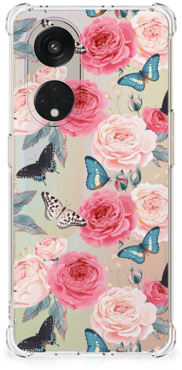 OPPO Reno8 T 5G Case Butterfly Roses
