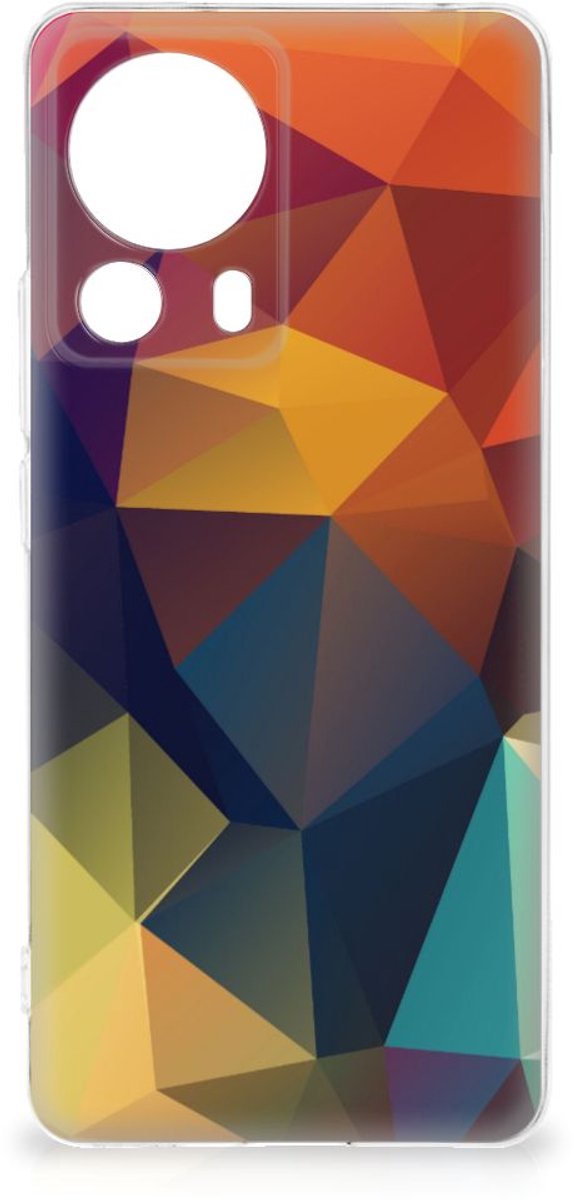 Xiaomi 13 Lite TPU Hoesje Polygon Color