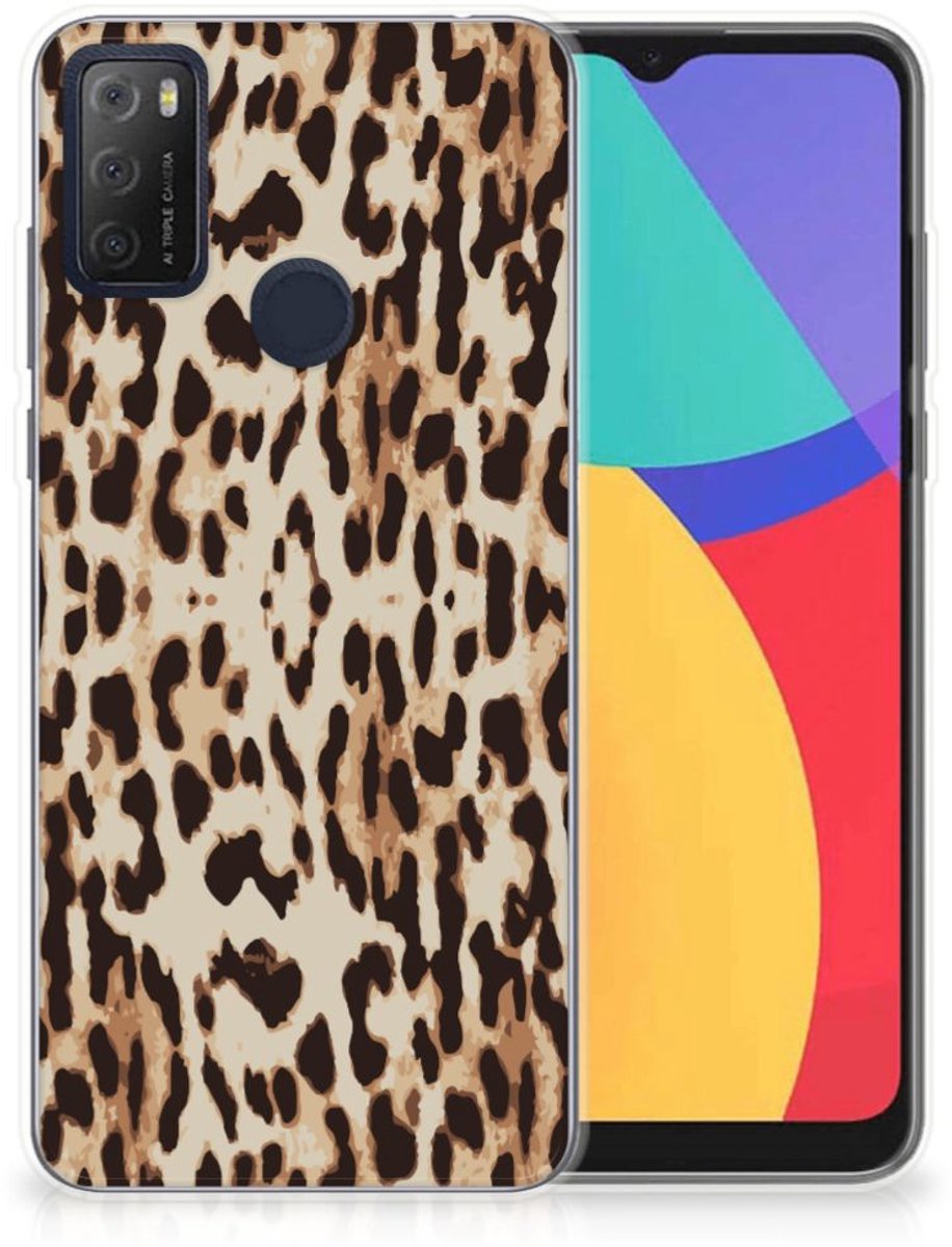 Alcatel 1S (2021) TPU Hoesje Leopard