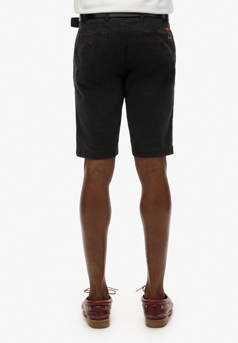 Superdry Vintage International chinoshort Heren Korte broeken Zwart