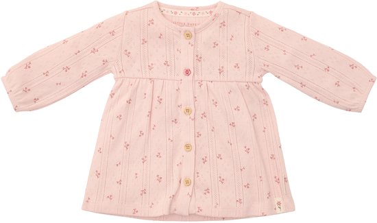 Little Dutch Jurk - Maat 68 - Jurk lange mouw Meisjes - Roze - Fairy Garden Newborn Fairy Flowers