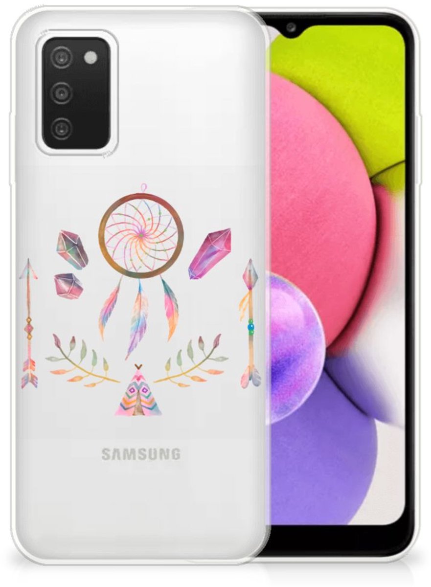 Samsung Galaxy A03S Telefoonhoesje met Naam Boho Dreamcatcher