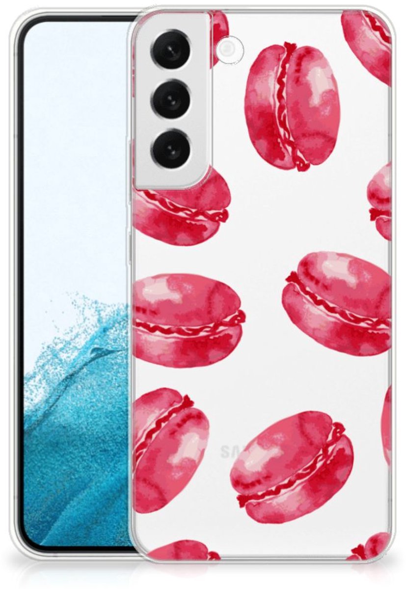 Samsung Galaxy S22 Plus Siliconen Case Pink Macarons