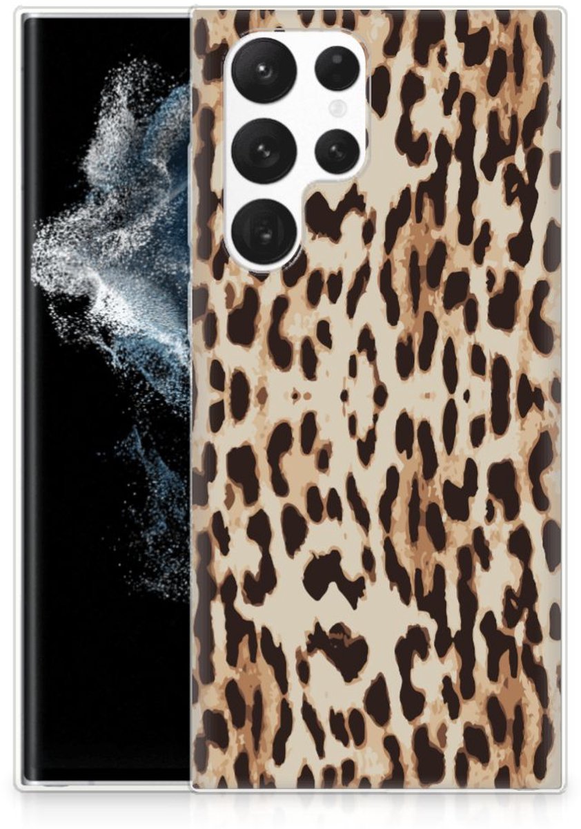 Samsung Galaxy S22 Ultra TPU Hoesje Leopard