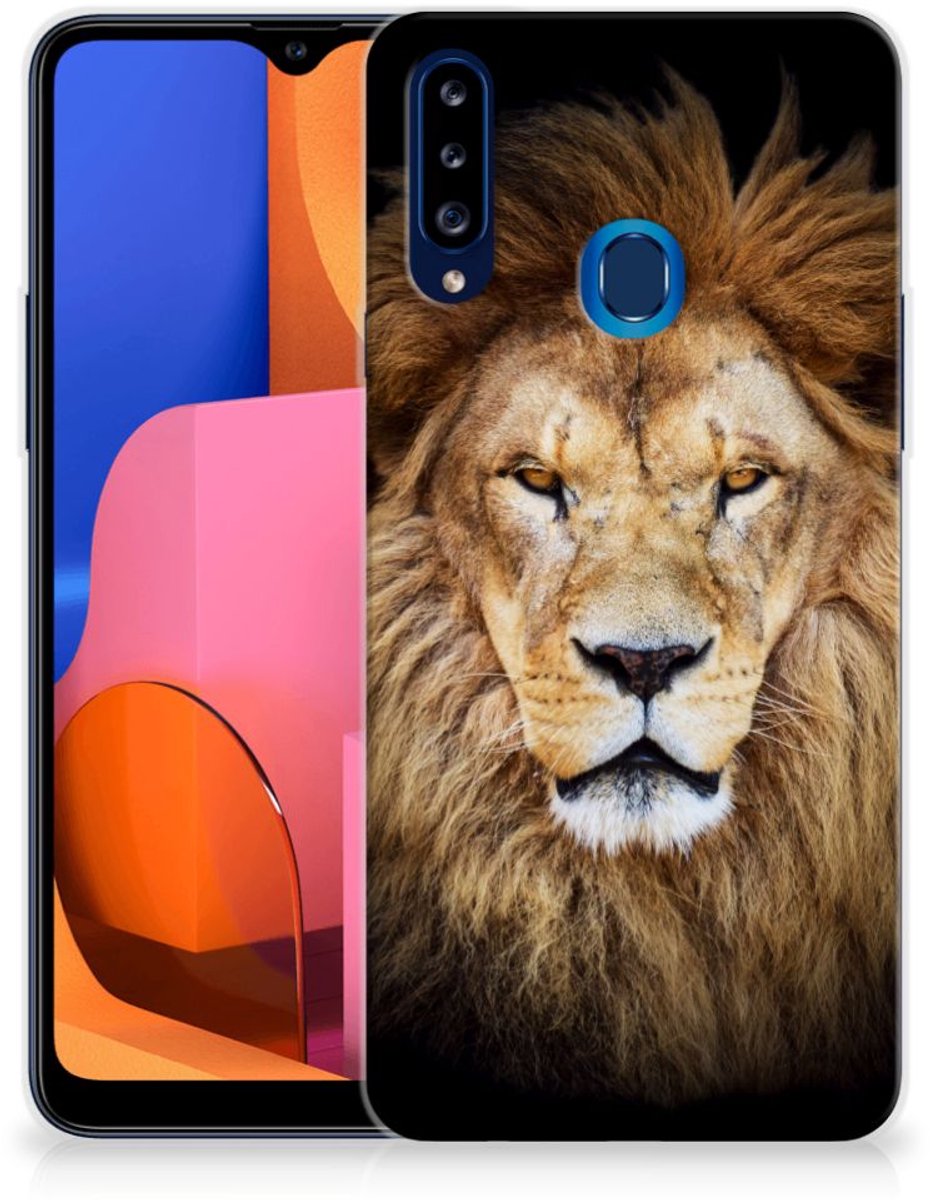 Samsung Galaxy A20s TPU Hoesje Leeuw