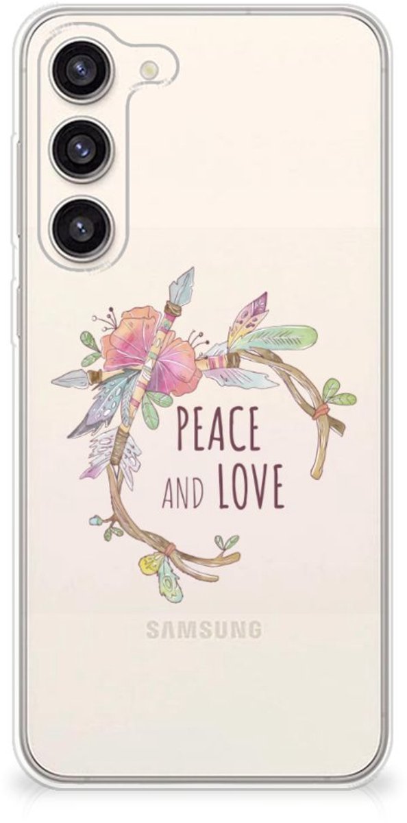 Samsung Galaxy S23 Plus Telefoonhoesje met Naam Boho Text