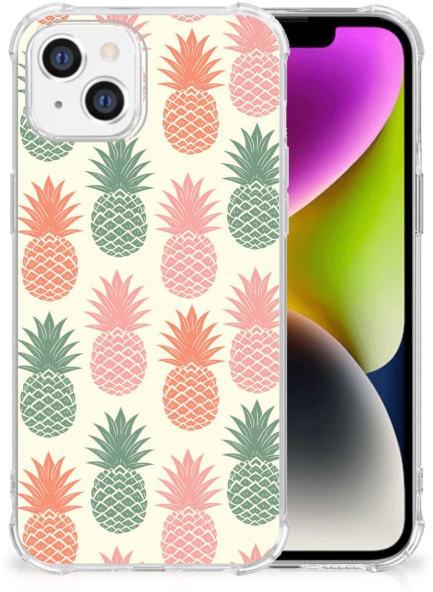 Back Cover voor iPhone 14 Beschermhoes Ananas