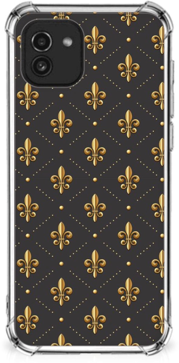 Samsung Galaxy A03 Doorzichtige Silicone Hoesje Franse Lelie