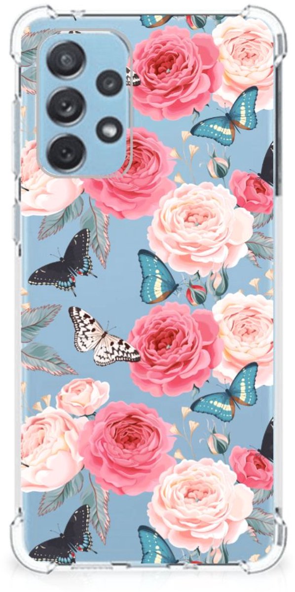 Samsung Galaxy A73 Case Butterfly Roses