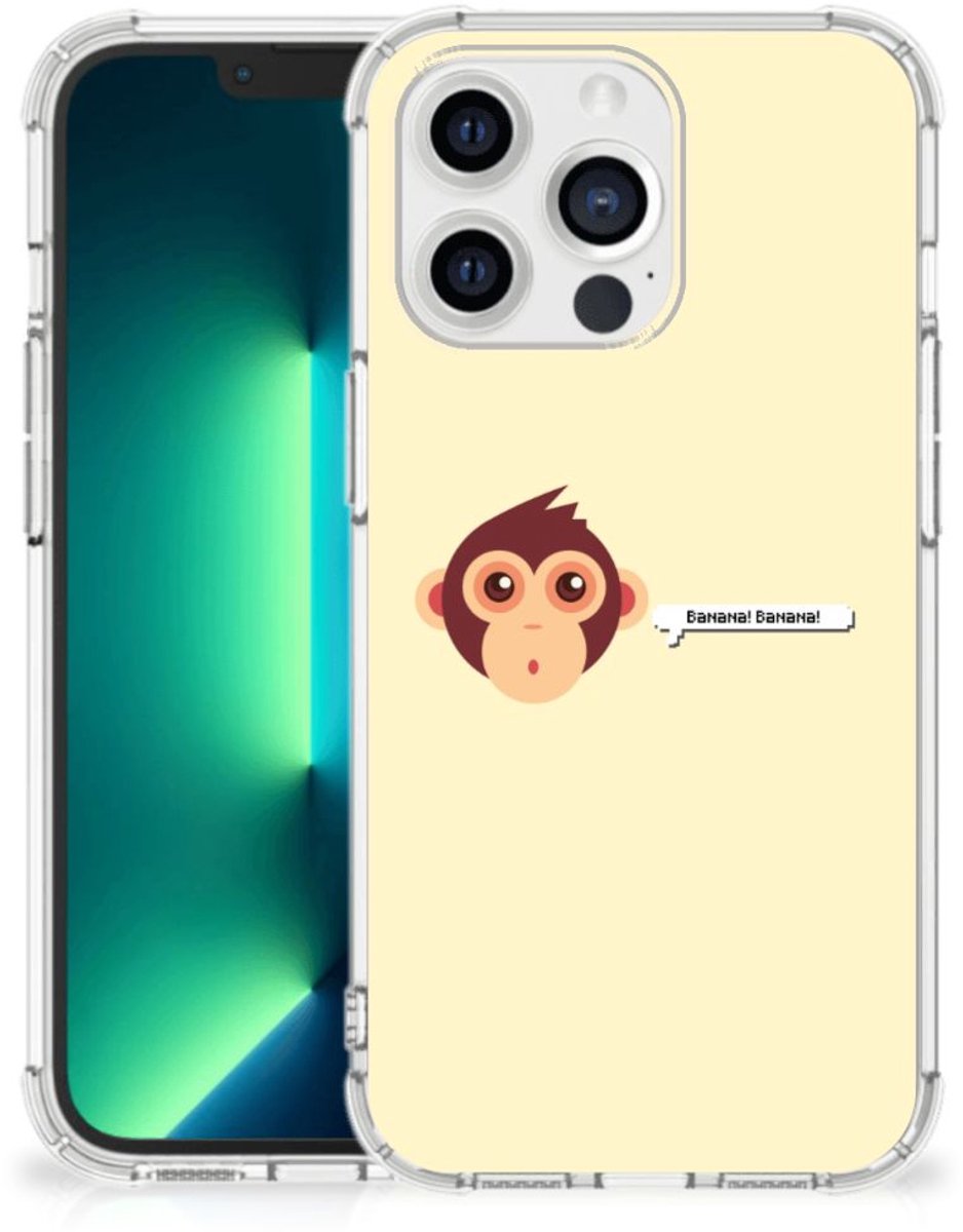 iPhone 13 Pro Max Stevig Bumper Hoesje Monkey