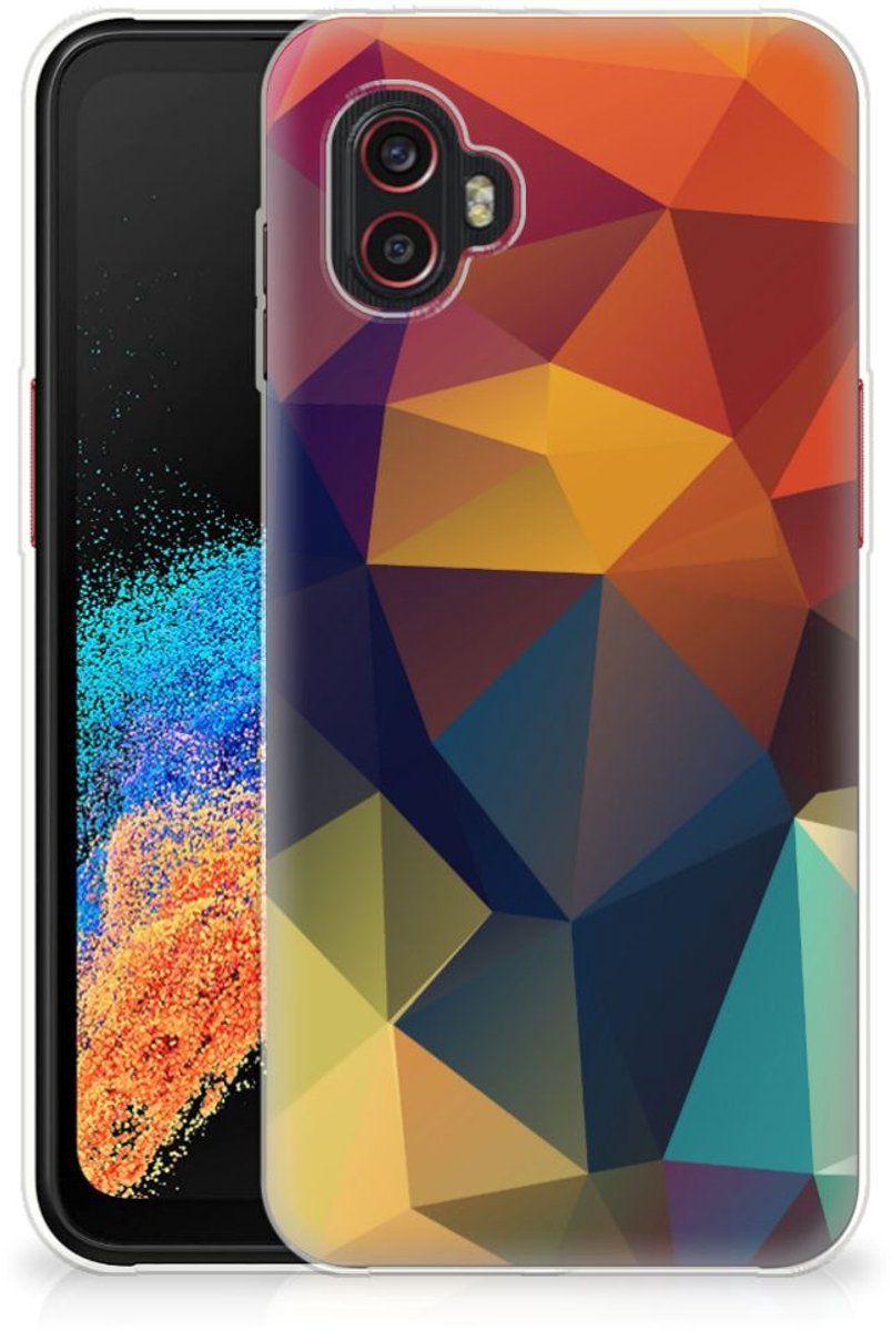 Samsung Galaxy Xcover 6 Pro TPU Hoesje Polygon Color