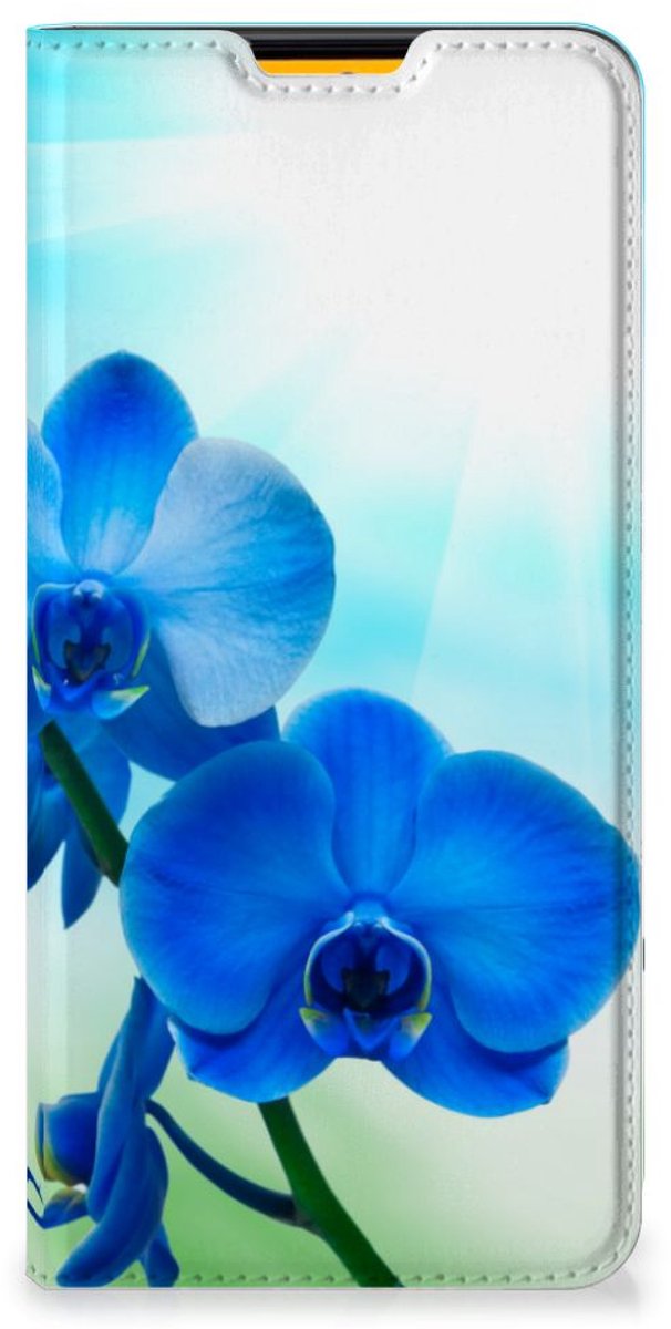 Samsung Galaxy M52 Smart Cover Orchidee Blauw - Cadeau voor je Moeder