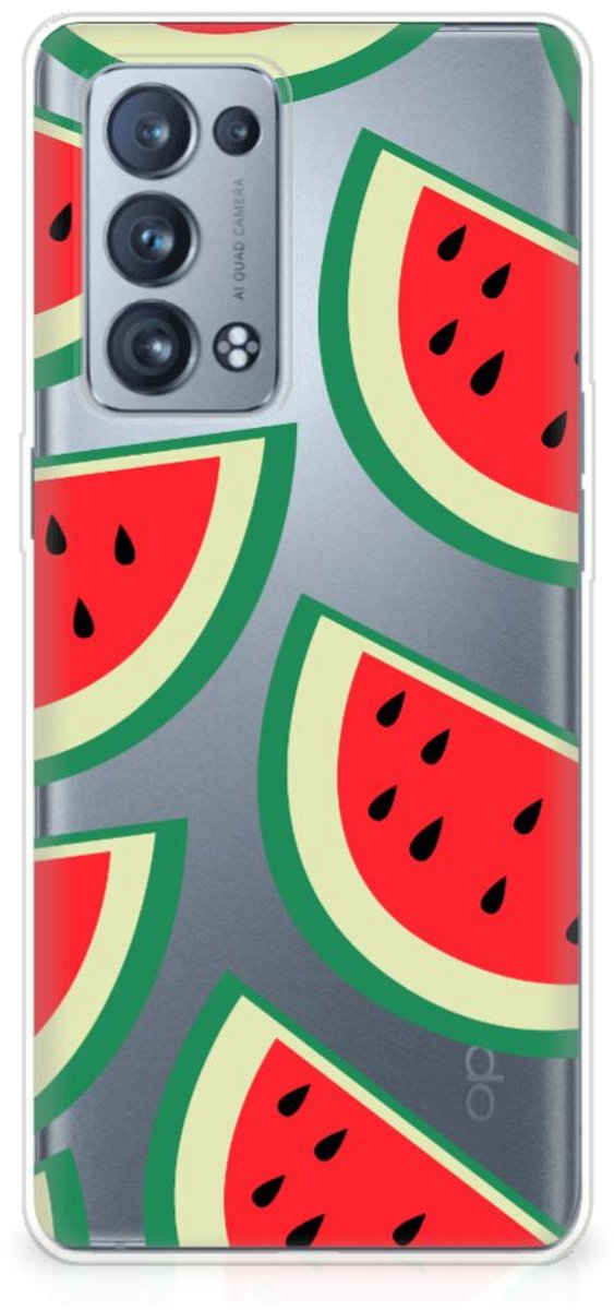 TPU Hoesje voor OPPO Reno 6 Pro Plus 5G Siliconen Case Watermelons