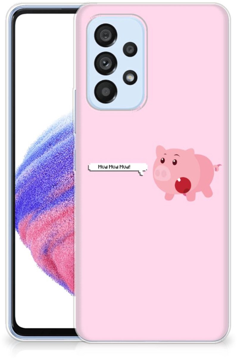 Samsung Galaxy A53 5G Telefoonhoesje met Naam Pig Mud