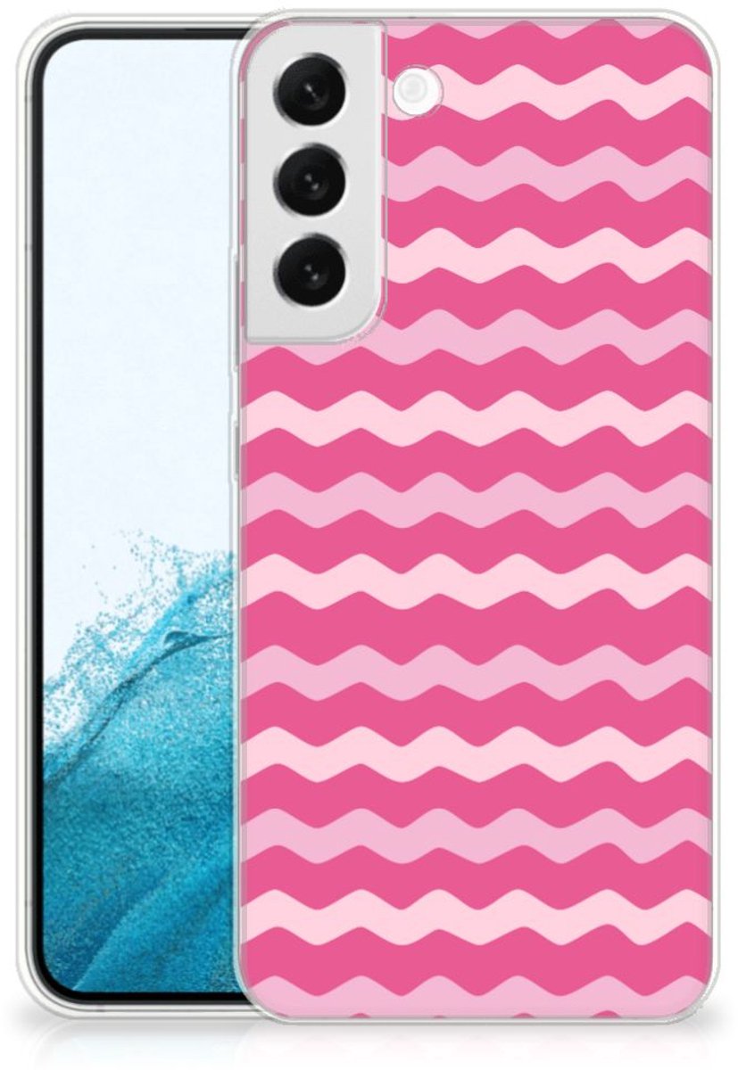 Samsung Galaxy S22 Plus TPU bumper Waves Pink