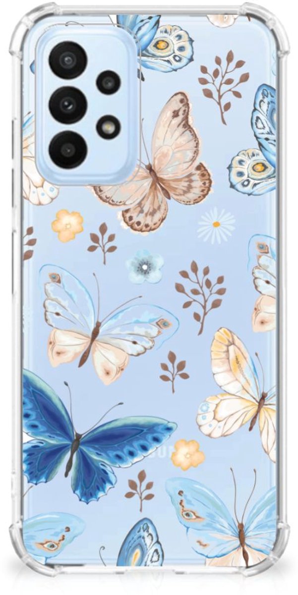 Case Anti-shock voor Samsung Galaxy A23 Vlinder