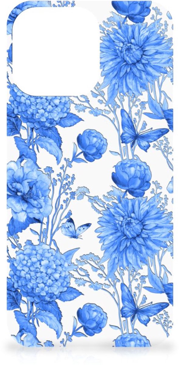 Case voor Apple iPhone 14 Pro Max Flowers Blue