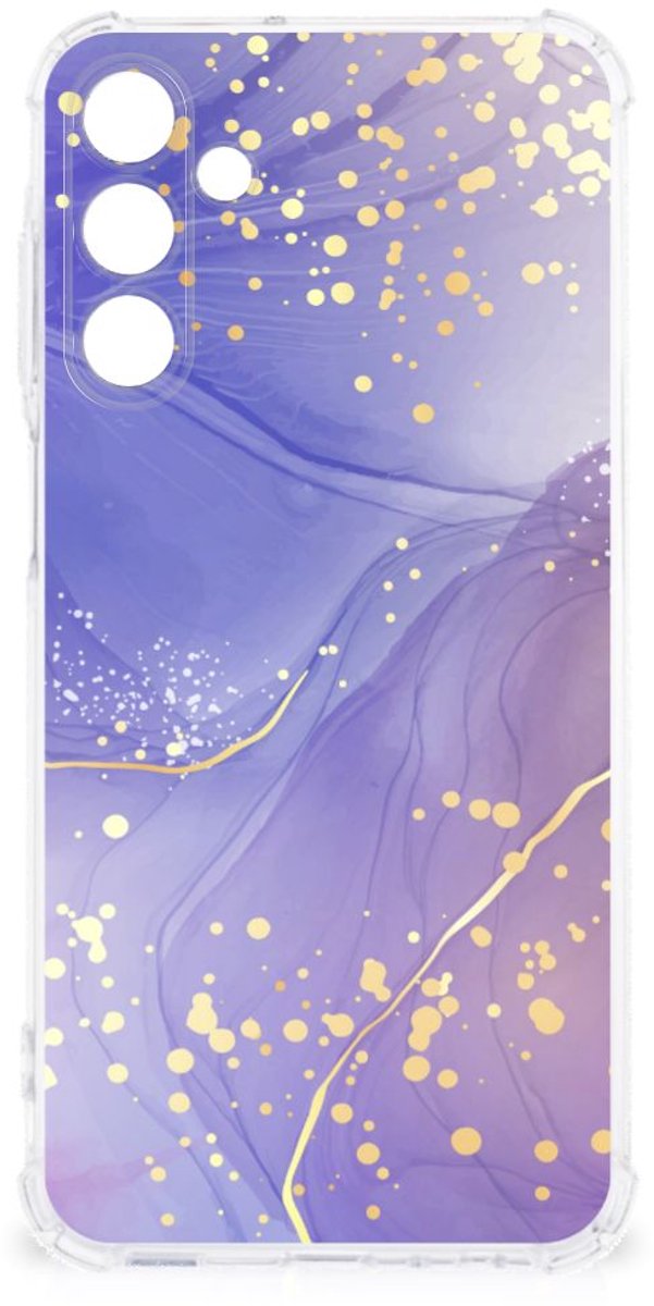 Back Cover voor Samsung Galaxy A15 Watercolor Paars