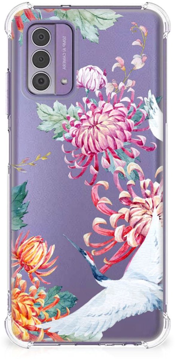 Nokia G42 Case Anti-shock Bird Flowers