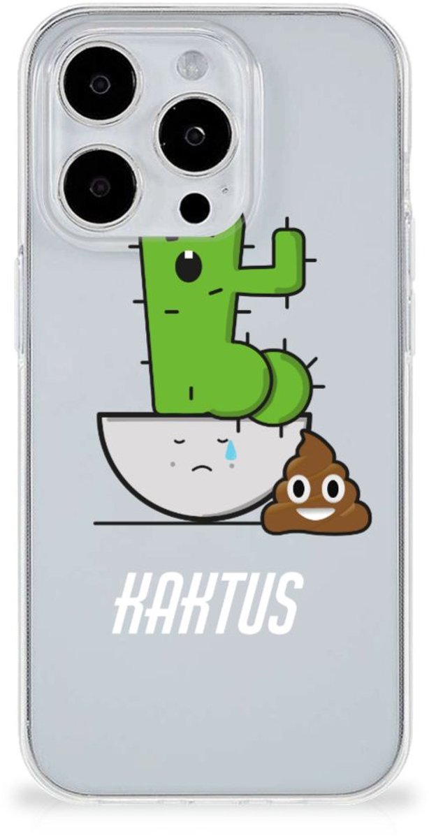 iPhone 15 Pro Max Telefoonhoesje met Naam Cactus Poo