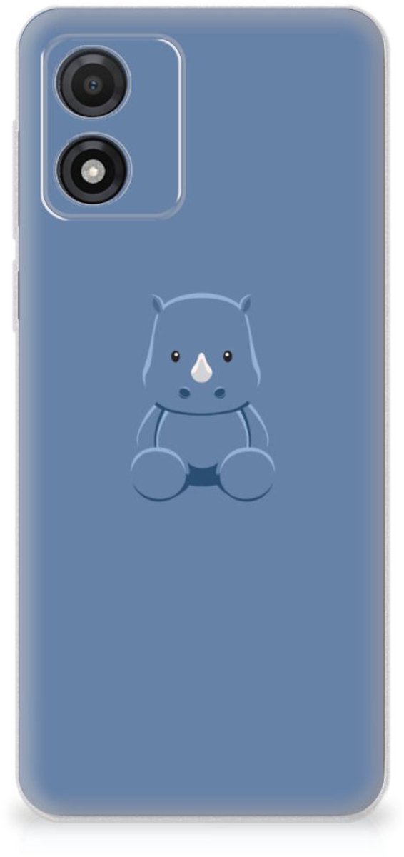 Motorola Moto E13 Telefoonhoesje met Naam Baby Rhino
