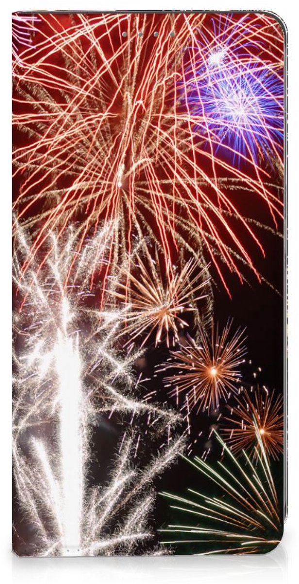 Standcase Hoesje voor Samsung Galaxy S24 Hippe Standcase Vuurwerk