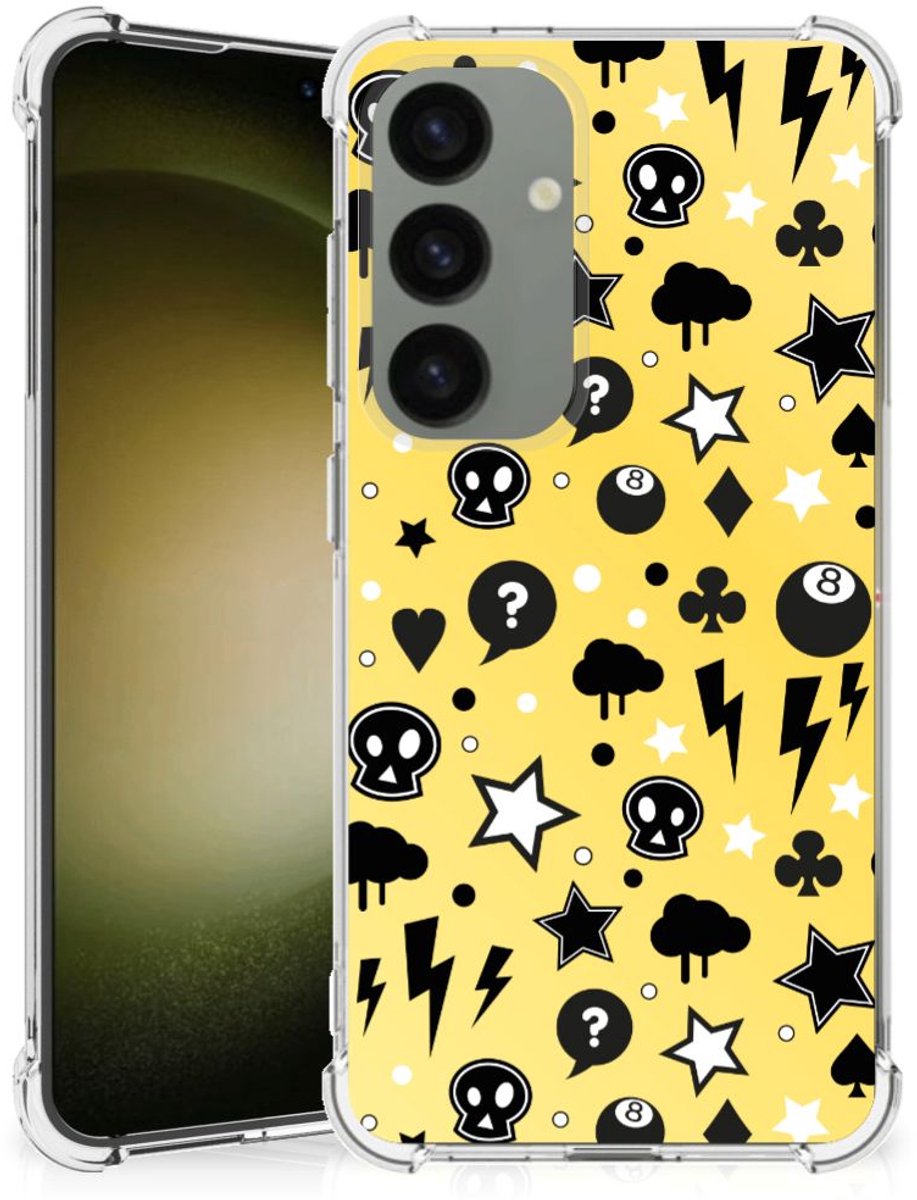 TPU Case Anti-Shock voor Extreme Case Samsung Galaxy S24 Punk Geel