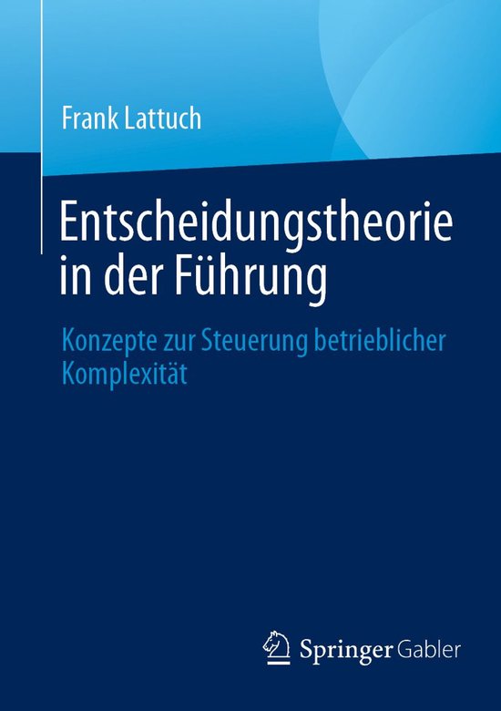 Business and Economics (German Language) - Entscheidungstheo ... - cover
