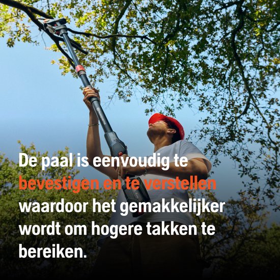Husqvarna Accu mini-kettingzaag Aspire PE5 incl. telescopische steel en hoogsnoeiopzetstuk P4A, zaag voor takken tot 75 mm (incl. accu & oplader) van Husqvarna — afbeelding 2