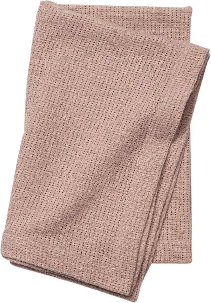 Elodie Cellular Baby dekentje- Wiegdeken-Dekentje -Powder Pink (75x100cm)