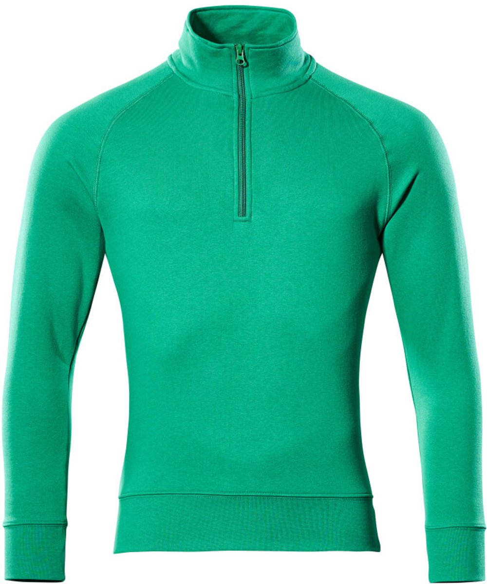 Mascot Crossover Sweatshirt met korte rits 50611-971 - helder groen - 3XL