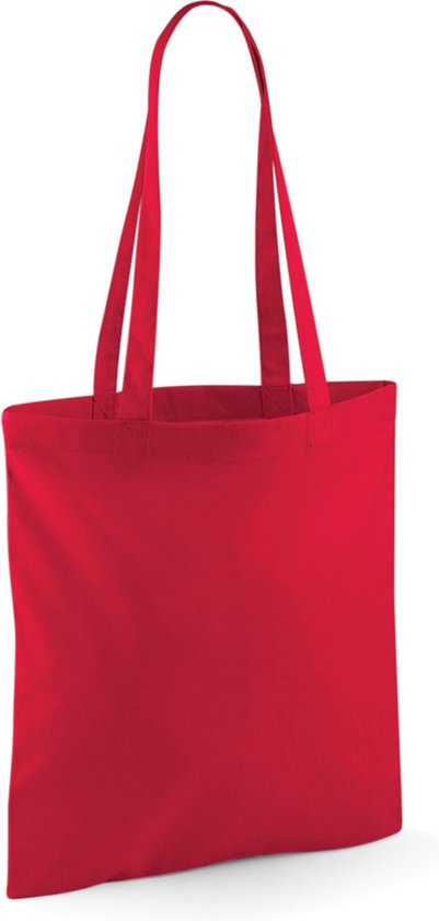 Sac en coton rouge 42 x 38 cm