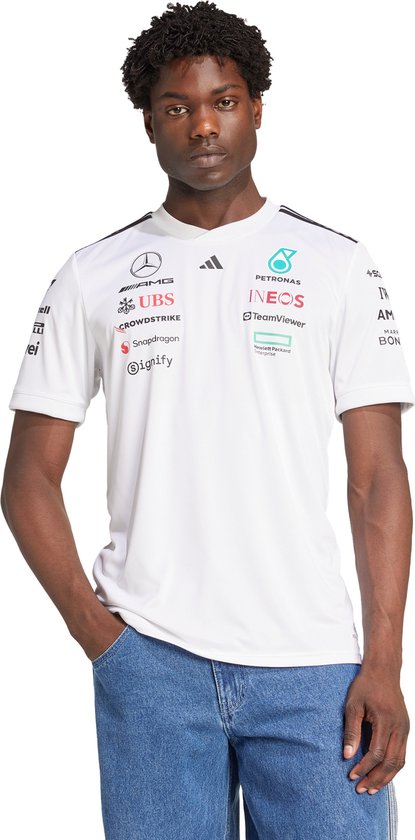 adidas Performance MAILLOT PILOTE MERCEDES - AMG PETRONAS FORMULA ONE TEAM - Hommes - Blanc - XS