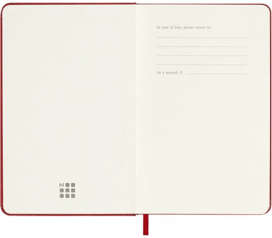 Moleskine 12 Maanden Agenda - 2026 - Wekelijks - Pocket - Harde Kaft - Rood