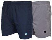 2-Pack Donnay - Sport/Zwemshort (Toon) - Sportbroek - Heren - Navy/Steel grey (671) - maat XXL