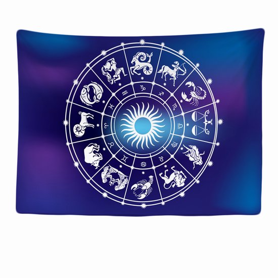 Ulticool Wandkleed 200x150 cm - Sterrenhemel Tarot kaarten Astrologie - voor Binnen - Wandtapijt Wanddoek Poster Backdrop Decoratie Woonkamer Mandala Sterrenkijker Telescoop Kinderen Horoscoop - Aesthetic Room Decor - Cadeau Tiener Meisje