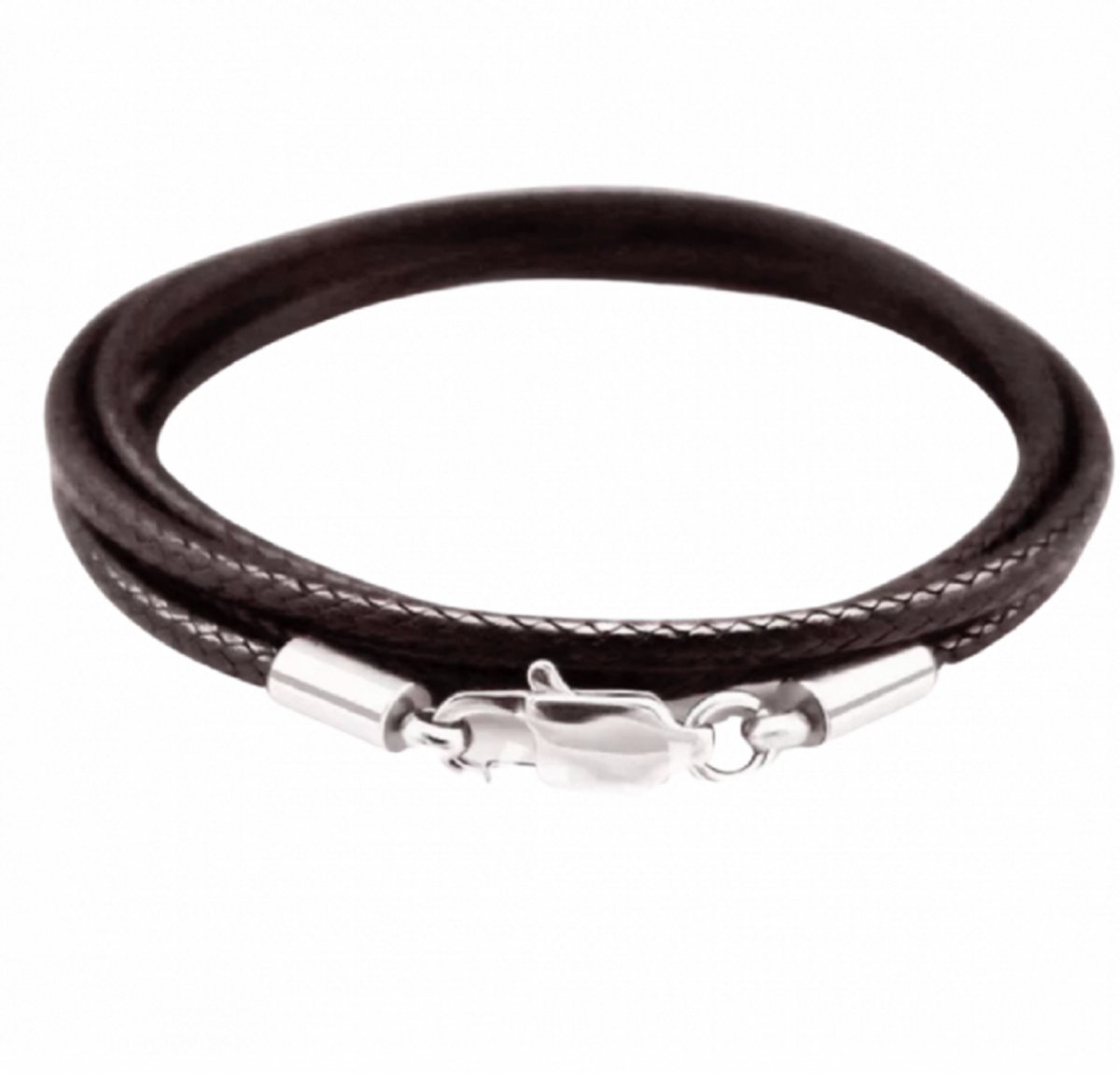Koordketting-luxe-Donker Bruin- 2.5 mm-Basic-70 cm-Charme Bijoux